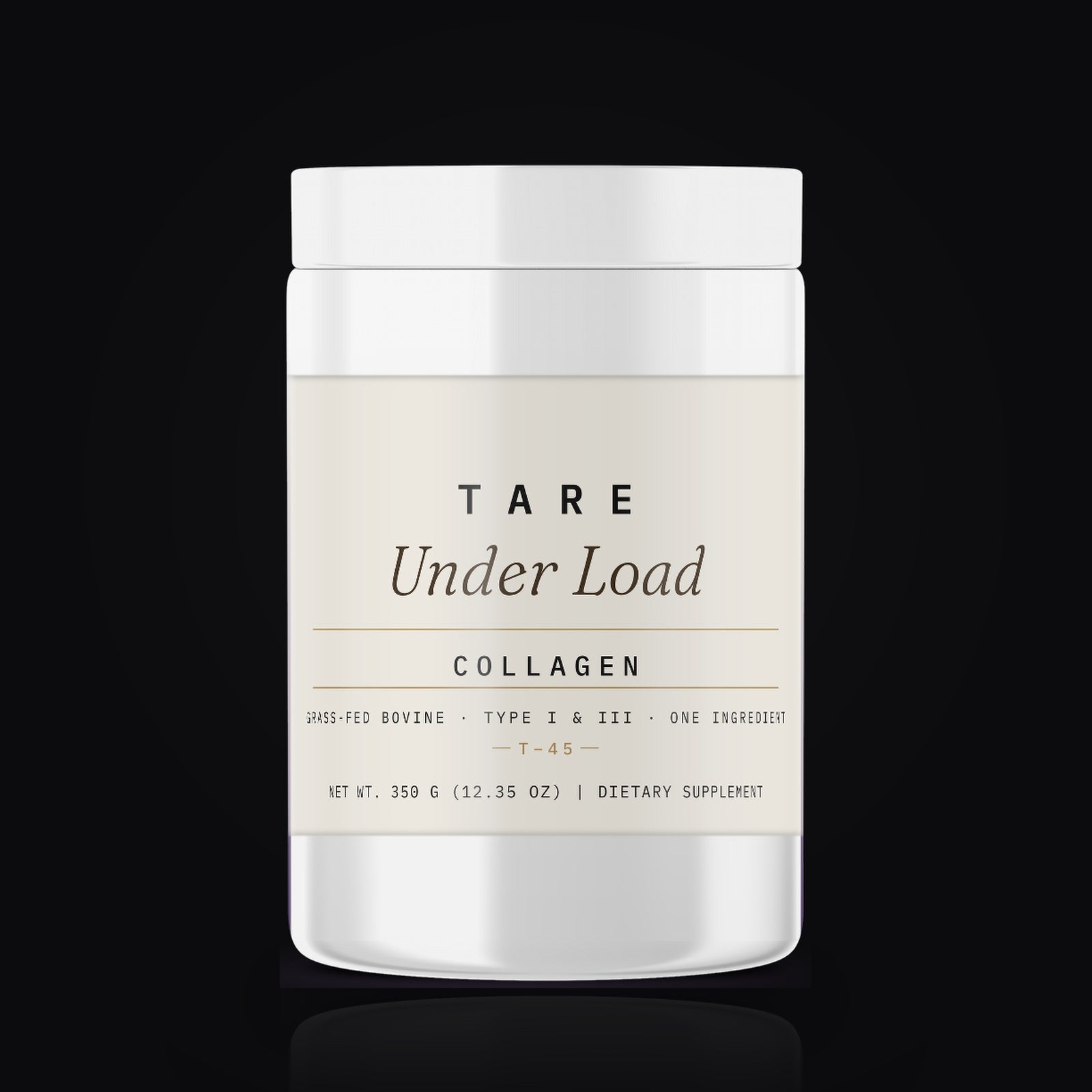 TARE Under Load — 350 g collagen peptides tub